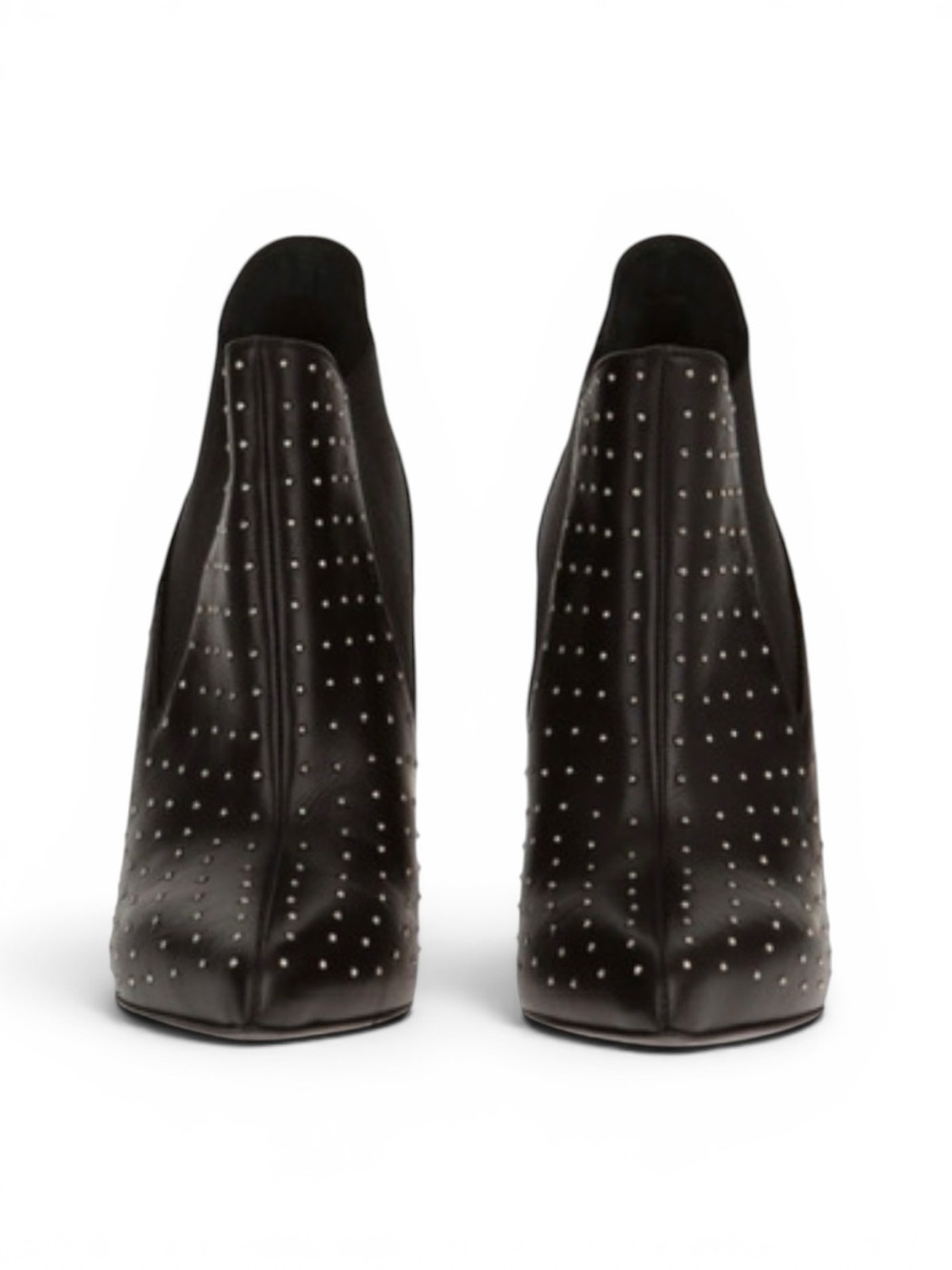 Saint Laurent Black Leather Ankle Boots Size 36 - Picture 2 of 7